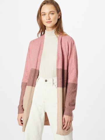 Hailys Knit Cardigan 'Lina' in Pink: front