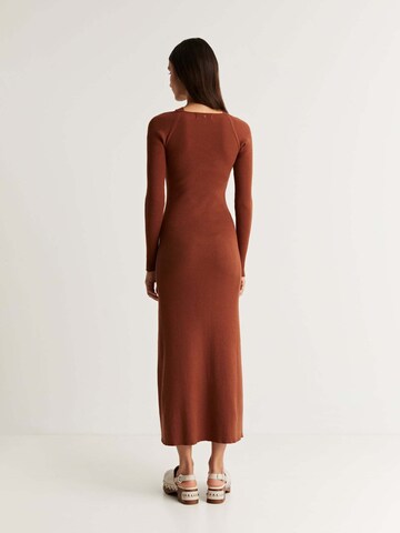 Scalpers Knitted dress in Brown