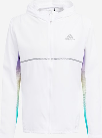ADIDAS PERFORMANCESportska jakna 'Own the Run' - bijela boja: prednji dio