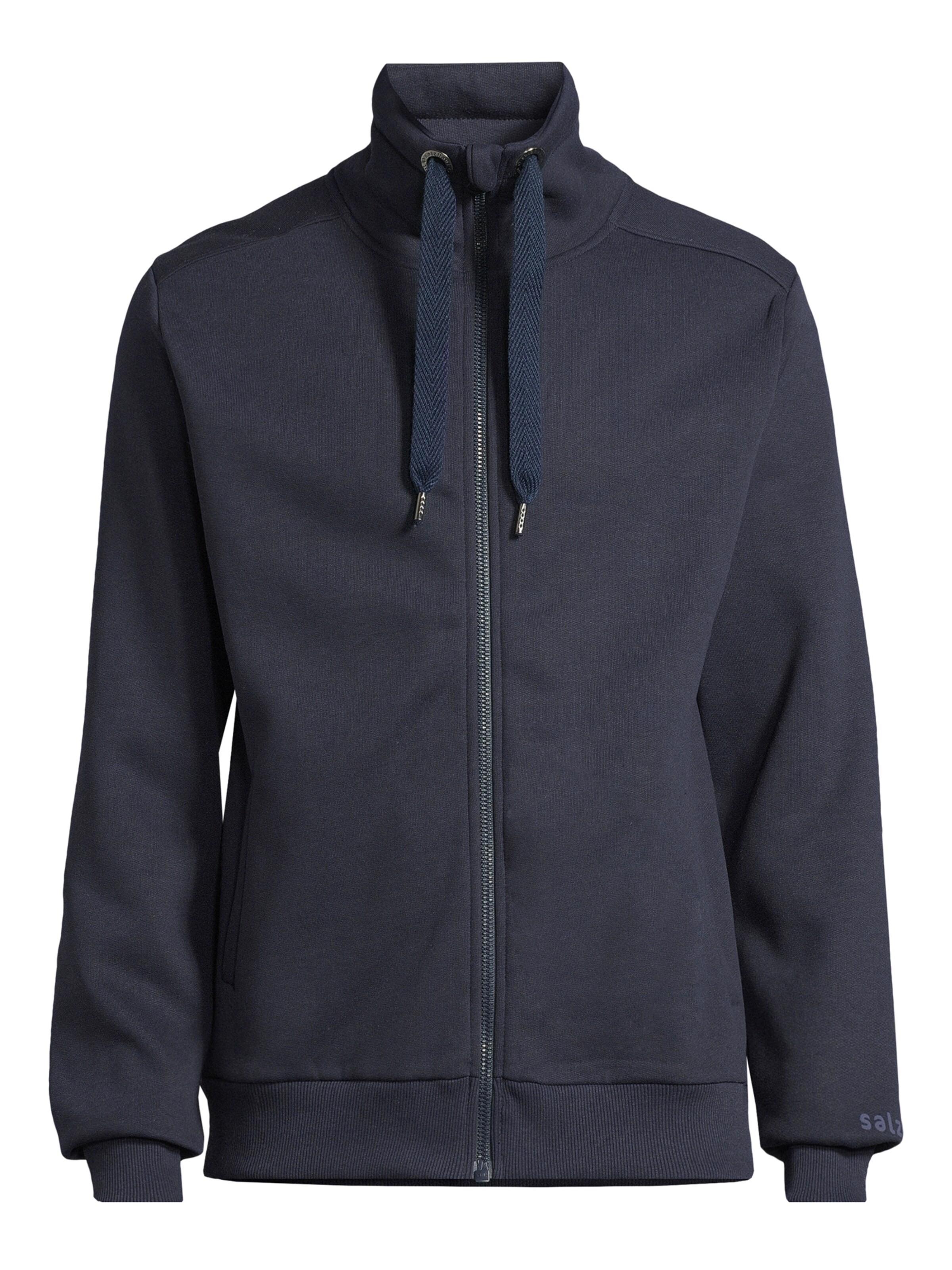 salzhaut Sweatvest 'Mool' in Blauw: voorkant