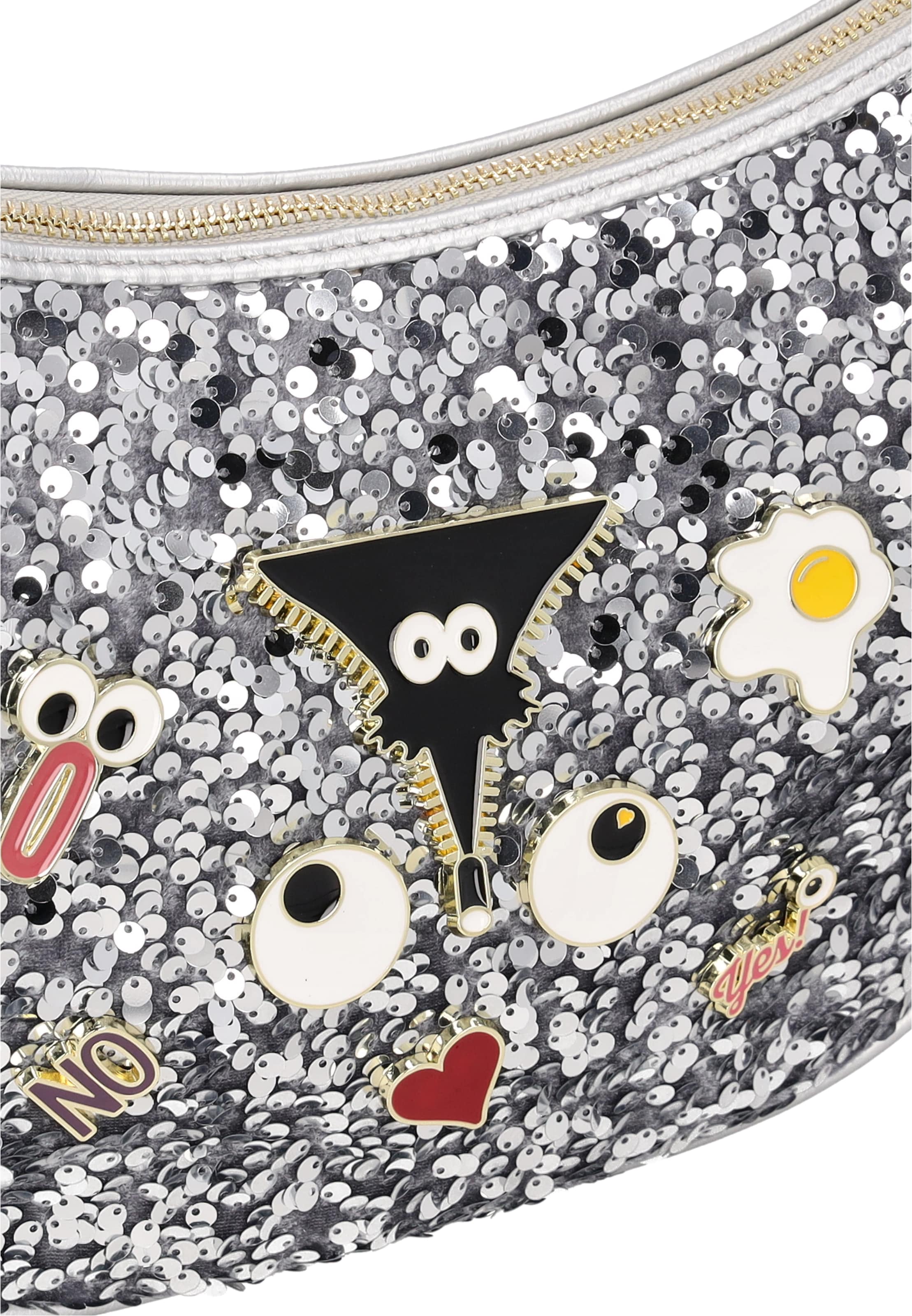 MYMO - Bolso de hombro 'Pop Eyetheme' en plata