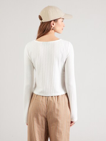 PIECES Knit cardigan 'PCSOURTNEY' in White