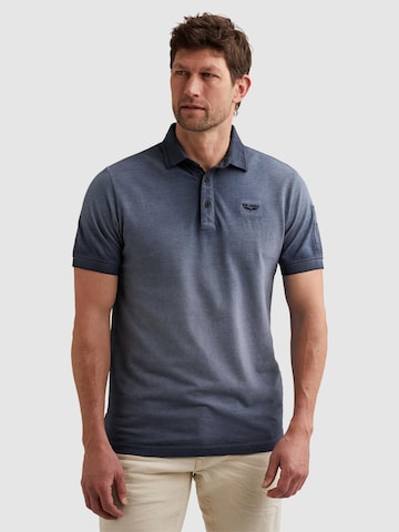 PME Legend - Camiseta 'Polo shirt in piqué with flight pocket' en azul: frente