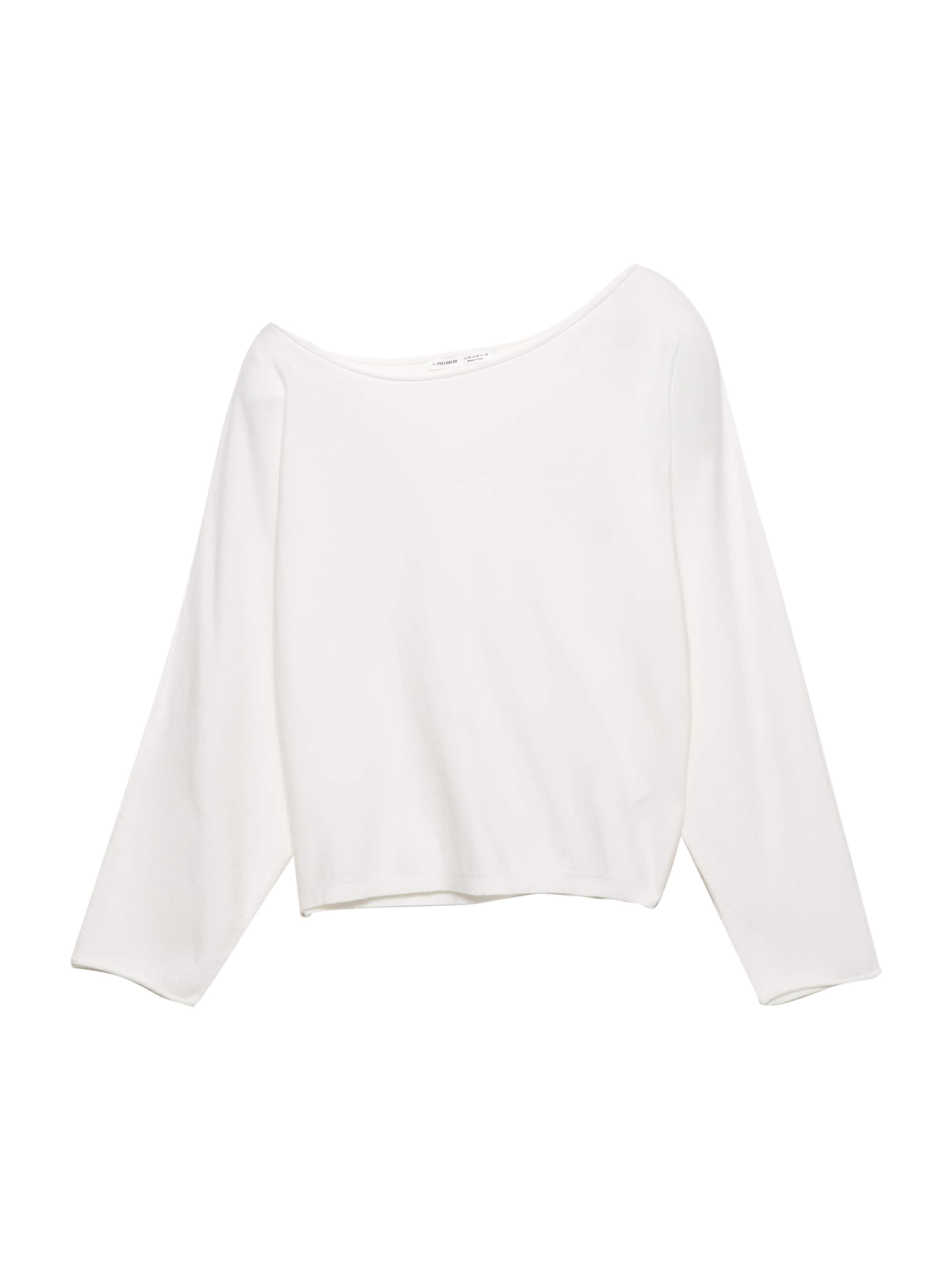 Pulover de la Pull&Bear pe bej: față