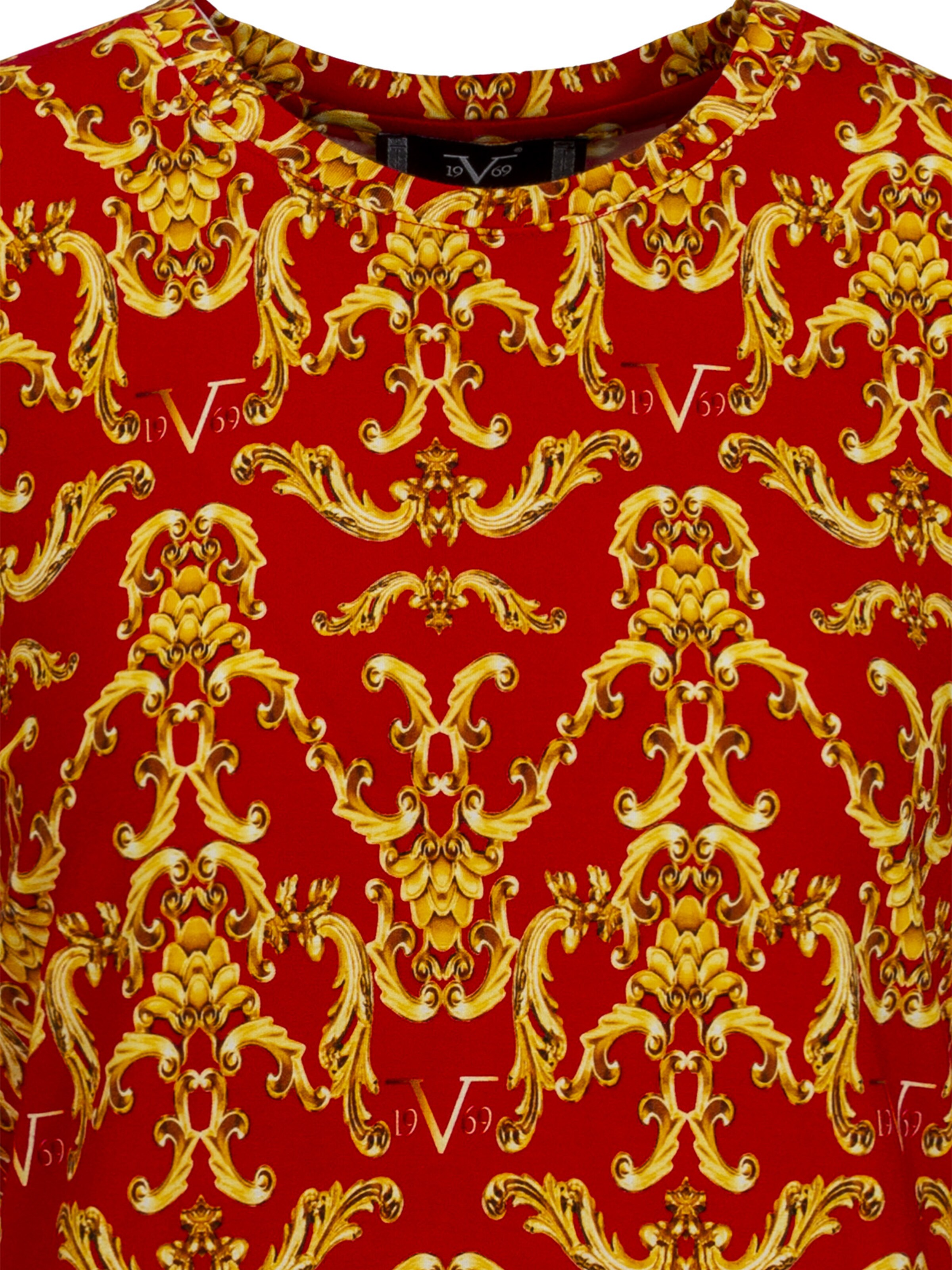 19V69 ITALIA Shirts 'Lavina Gold' i rød