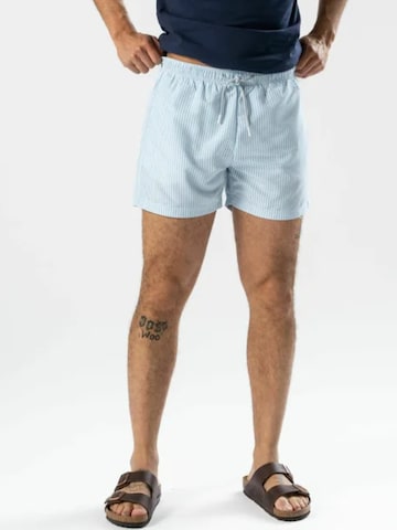 Shorts de bain ' Swimshorts ' TEESHOPPEN en blanc