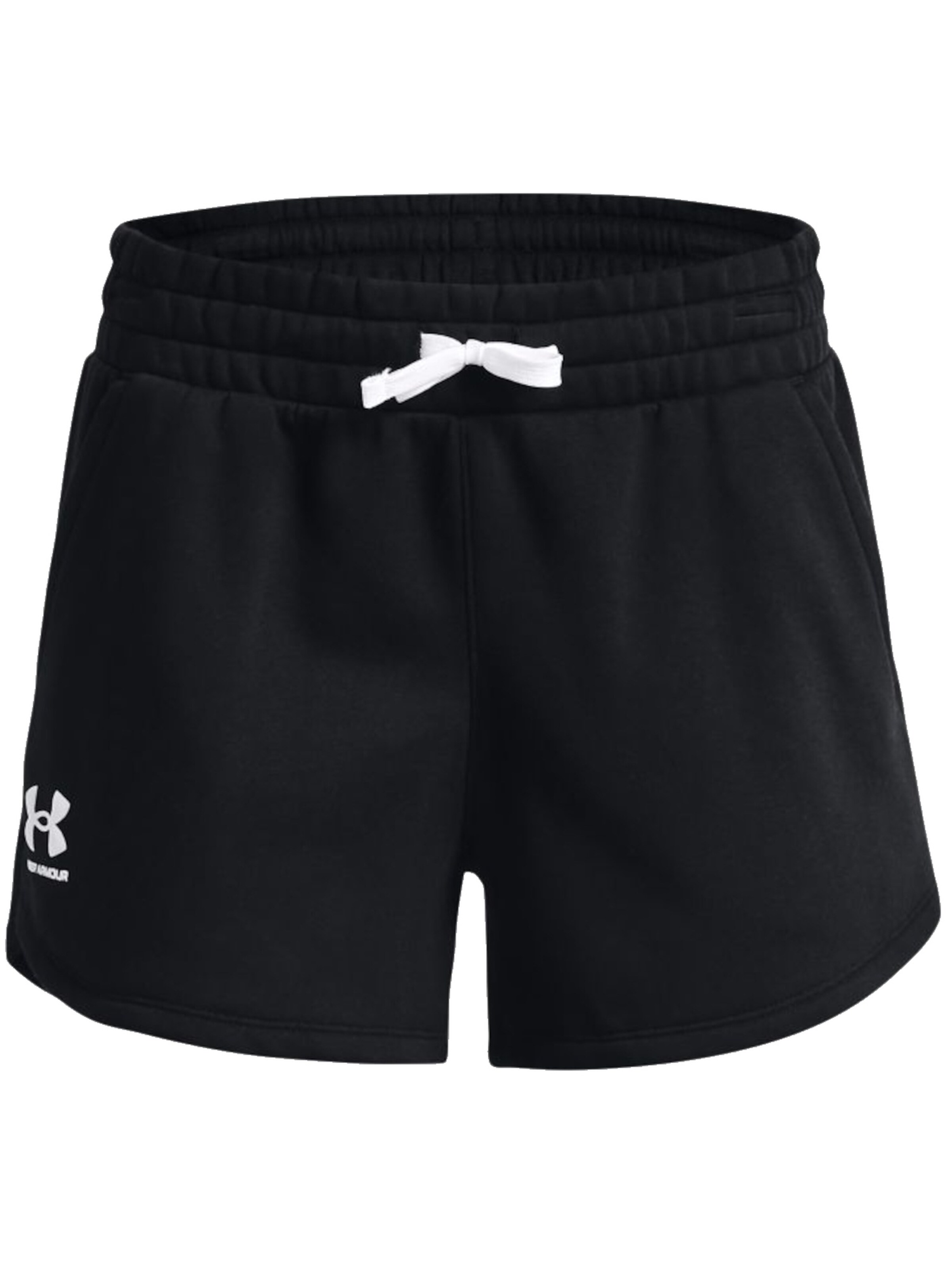 UNDER ARMOUR Regular Workout Pants in Black: front