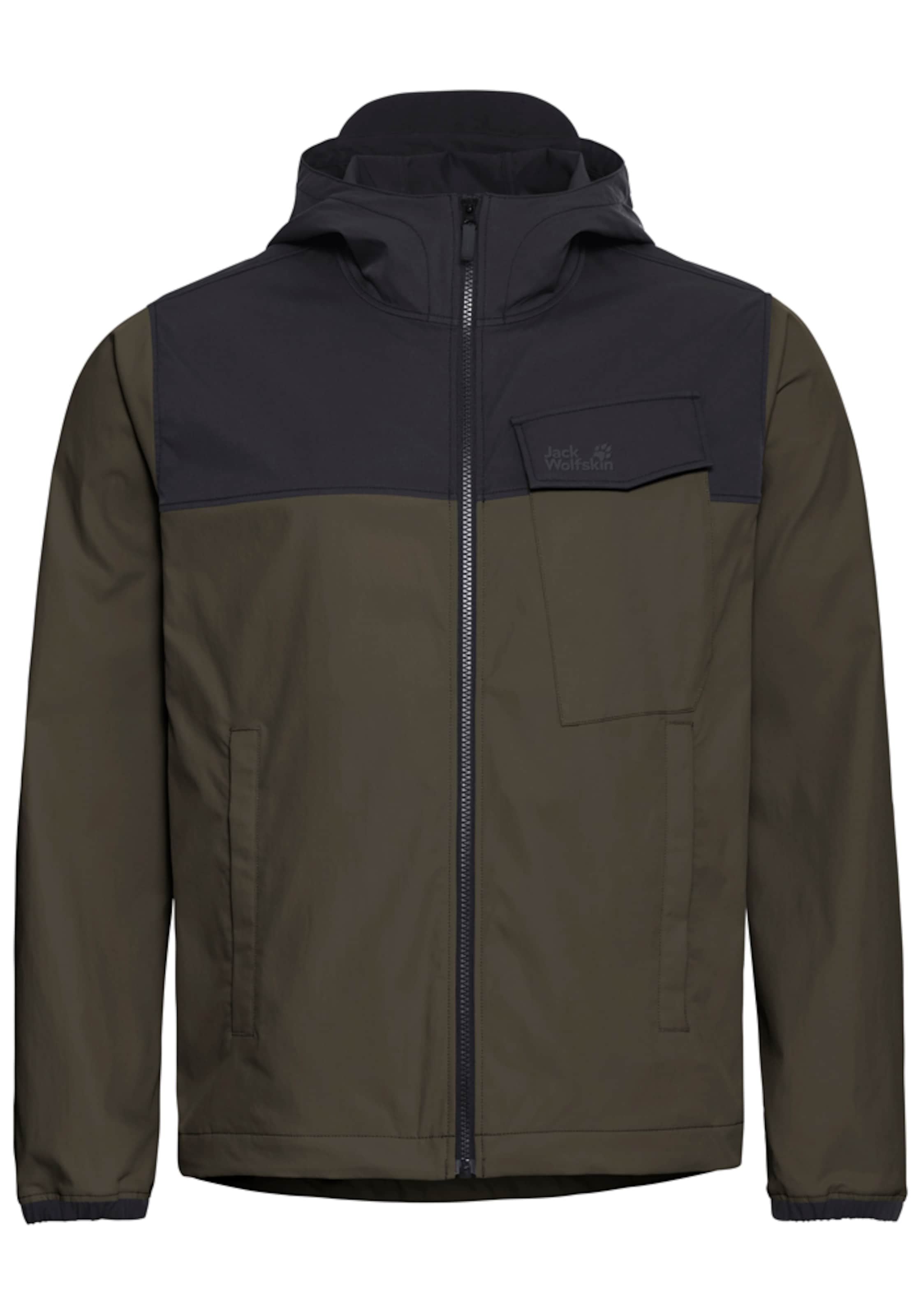JACK WOLFSKIN Outdoor jacket in Green: front