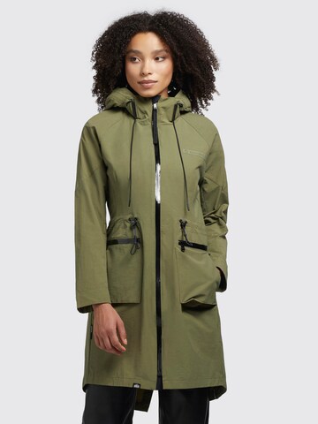 Parka di mezza stagione di khujo in verde: frontale