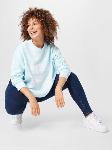 ADIDAS ORIGINALS Sweatshirt 'Trefoil Crew ' in Blau