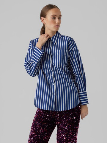 VERO MODA Blouse 'Julie' in Blue: front