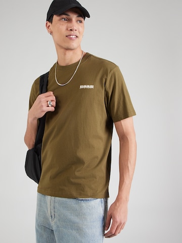 zaļš NAPAPIJRI T-Krekls: no priekšpuses