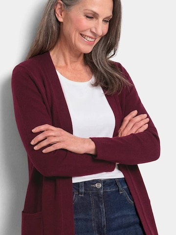 Goldner Knit Cardigan in Red