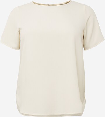 Camicia da donna 'CARVICA' di ONLY Carmakoma in beige: frontale