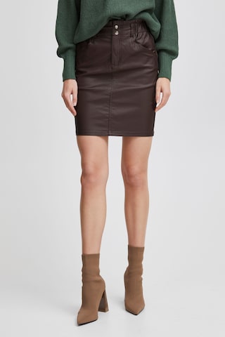 b.young Skirt 'Kiko' in Brown: front
