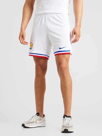 NIKE Normální Sportovní kalhoty – bílá: přední strana