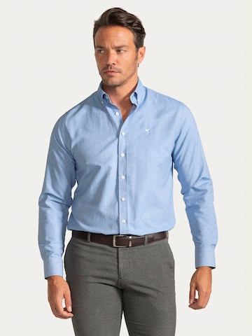 Coupe regular Chemise Williot en bleu : devant