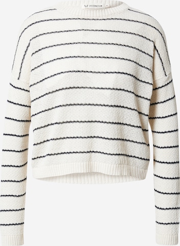 System Action Sweater 'Marine' in White: front