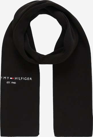 TOMMY HILFIGER Scarf 'Horizon' in Black: front