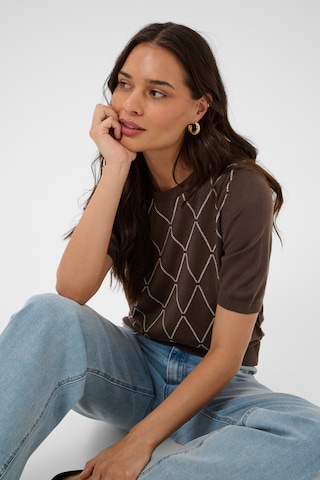 Pull-over 'KAnora Harlequin' Kaffe en marron