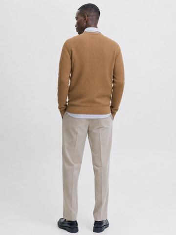 JACK & JONES Pullover '12283381'‌‌‌‌‌ in Beige