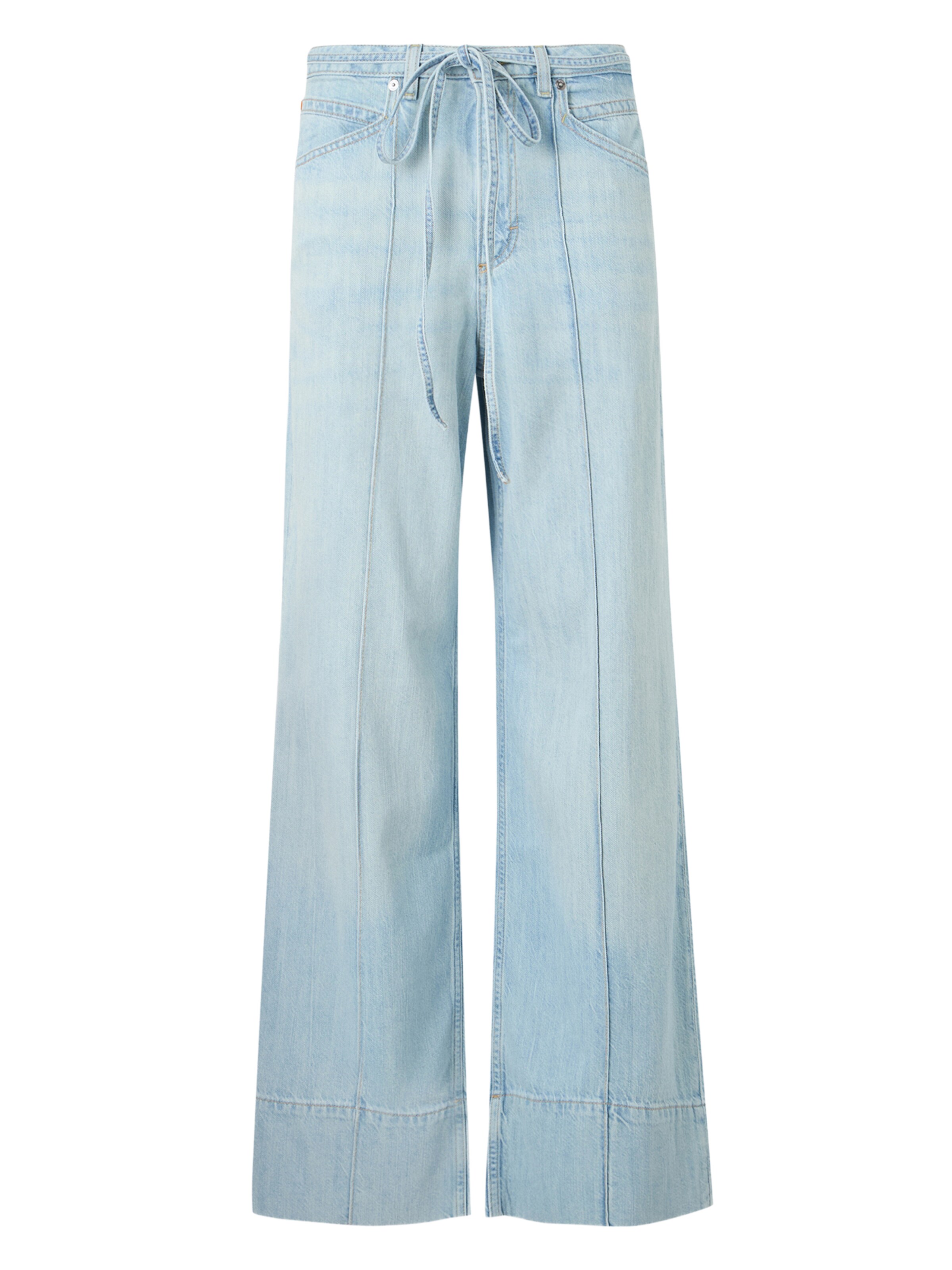 BOSS - Perna larga Calças de ganga em azul: frente