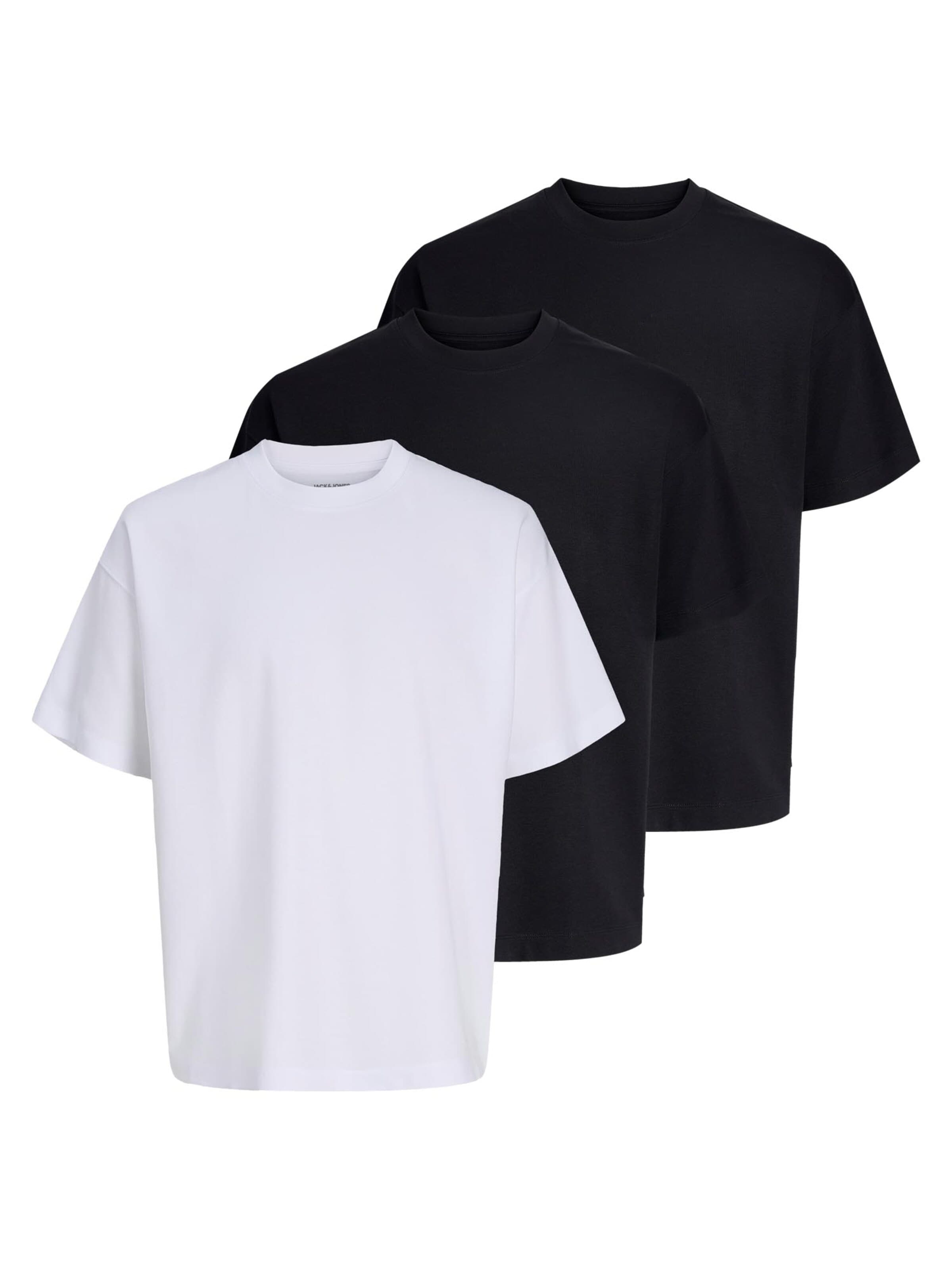 JACK & JONES Shirt 'Barron Tee' in S/Regular in Mottled black, Item view