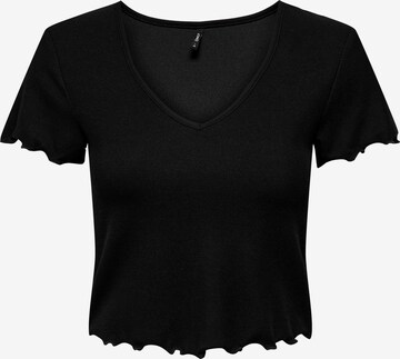 T-shirt 'KIKA' ONLY en noir : devant