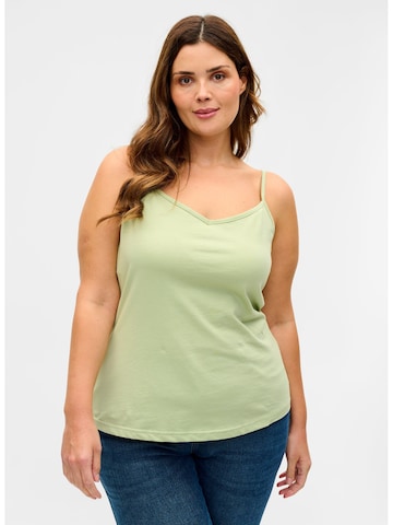 Zizzi Top in Blue: front