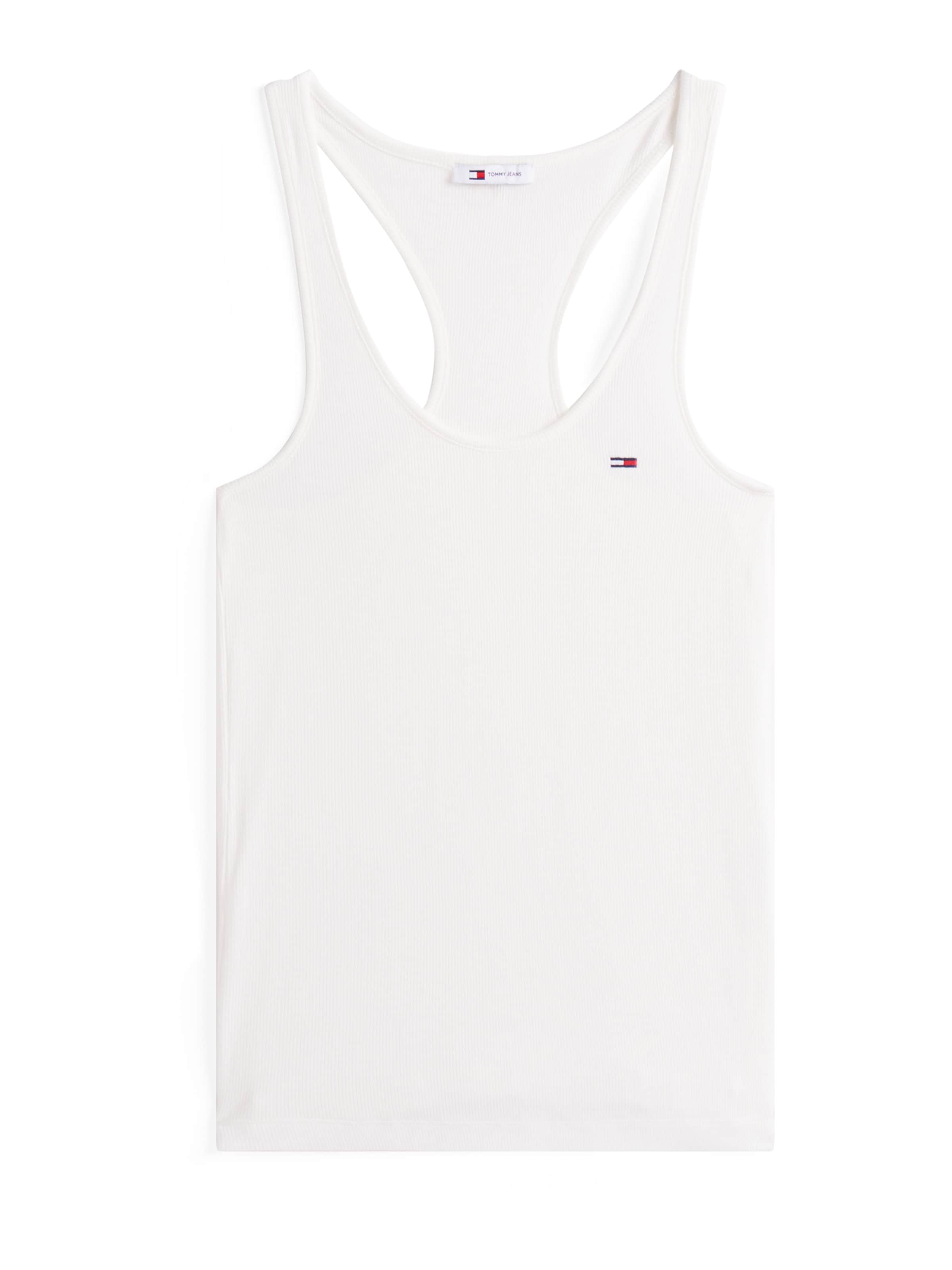 Tommy Jeans Top – bílá: přední strana