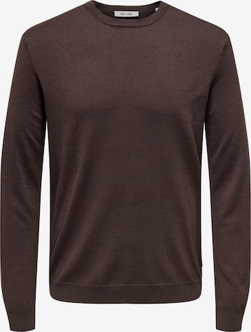 Only & Sons Pullover 'ONSWYLER' i brun: forside