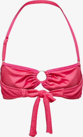 ONLY Bandeau Bikini felső 'Alba' - rózsaszín