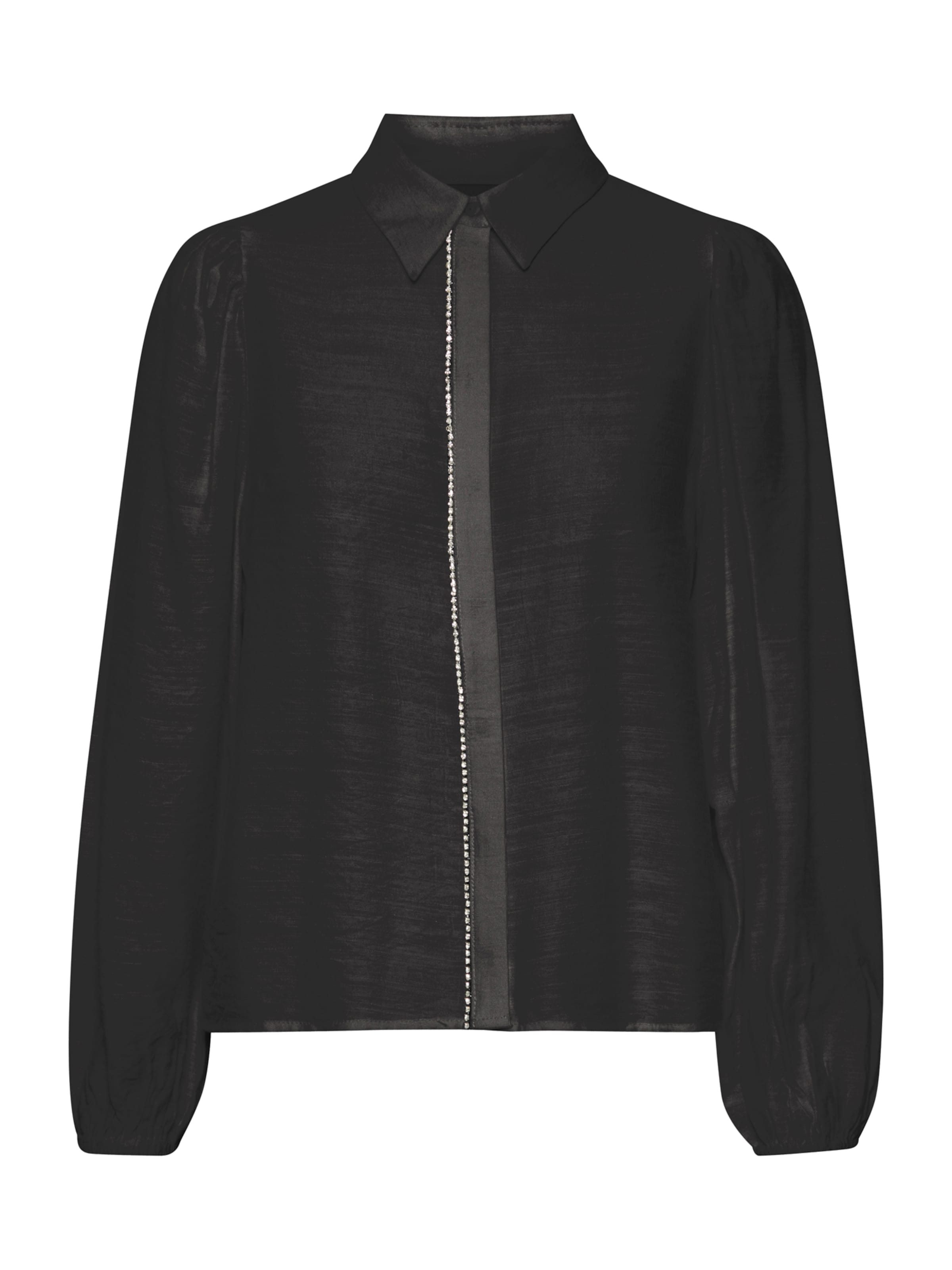 ICHI Μπλούζα 'IHRhines' σε μαύρο: μπροστά