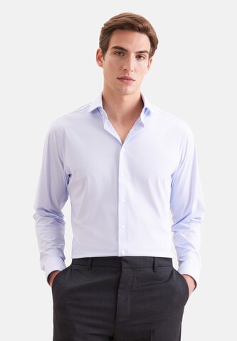 SEIDENSTICKER Slim fit Business shirt in Blue: front