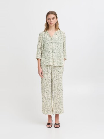 ICHI Loose fit Trousers ' IHMARRAKECH ' in Green
