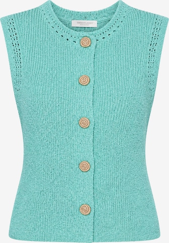 SASSYCLASSY Strickweste in Blau: Vorderseite