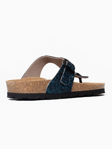 Bayton T-Bar Sandals 'Mercure' in Blue