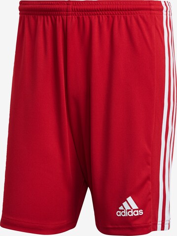 ADIDAS PERFORMANCE Workout Pants 'Squadra' in Red: front