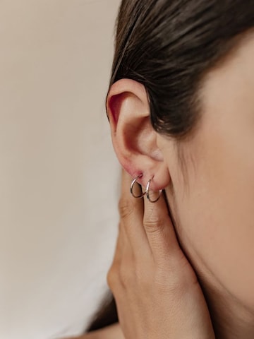 Dear Me Oorbellen 'Flare L' in Zilver