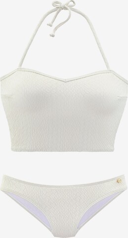 JETTE T-shirt Bikini i hvid: forside