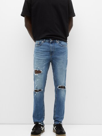 Pull&Bear Regular Jeans in Blau