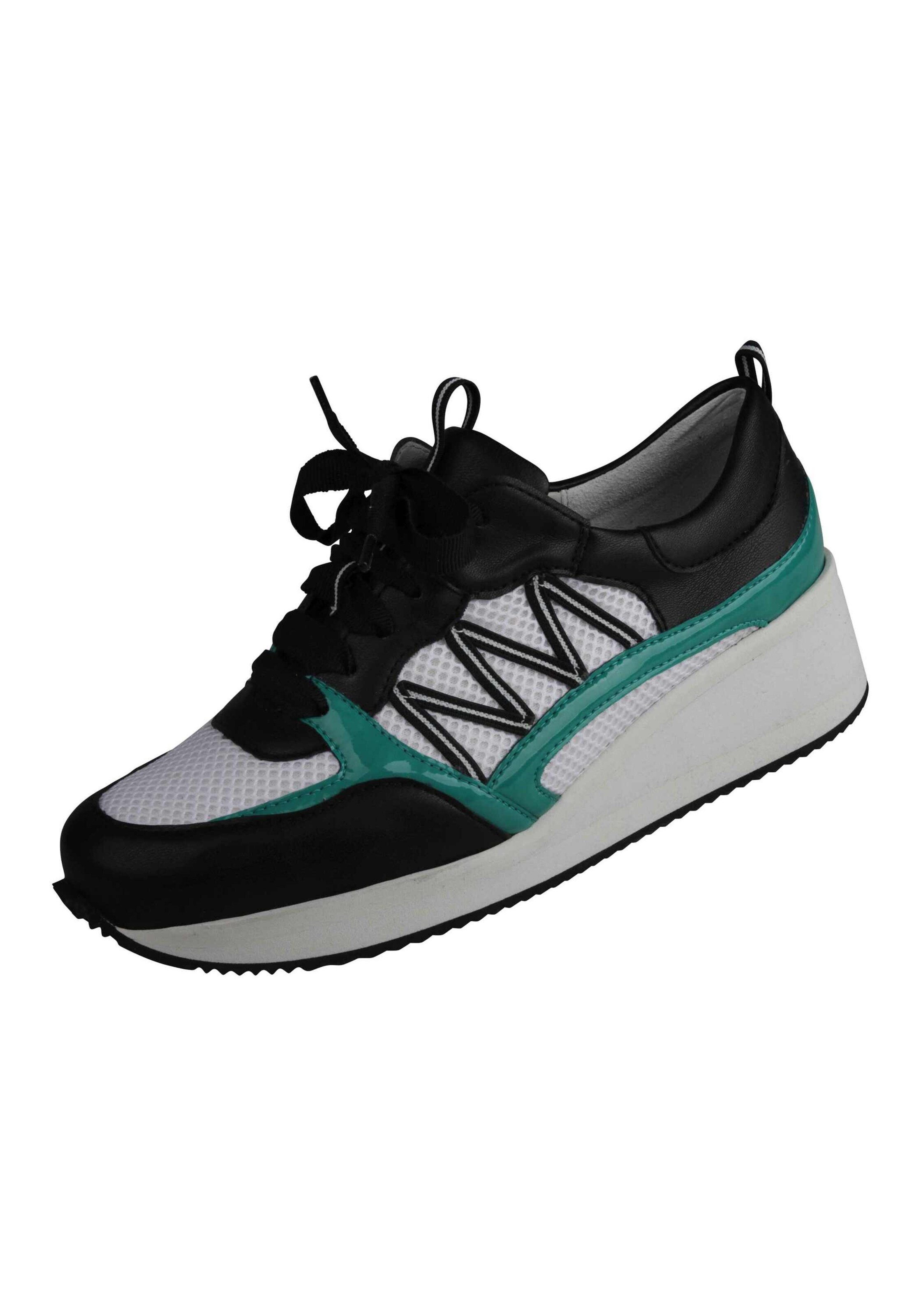 Lei by tessamino Platform trainers 'Nele' in Black: front