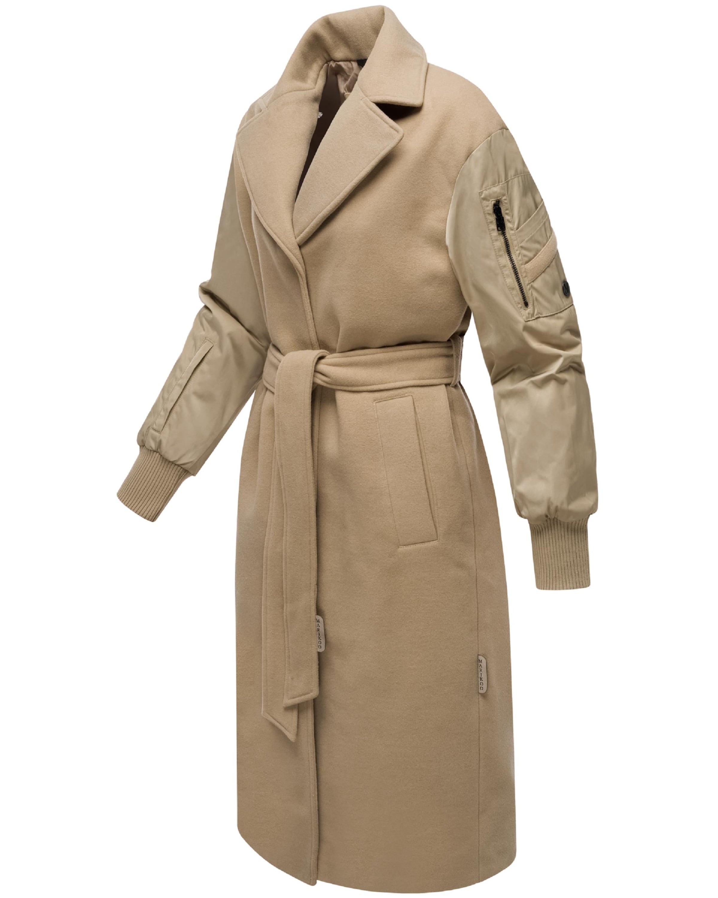 smėlio MARIKOO Demisezoninis paltas 'Tjadee 16'