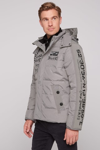 CAMP DAVID Winter Jacket in Grey: front