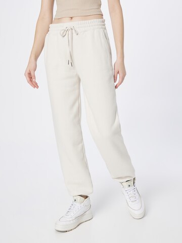 Abercrombie & Fitch - Tapered Pantalón 'SUNDAY' en blanco: frente