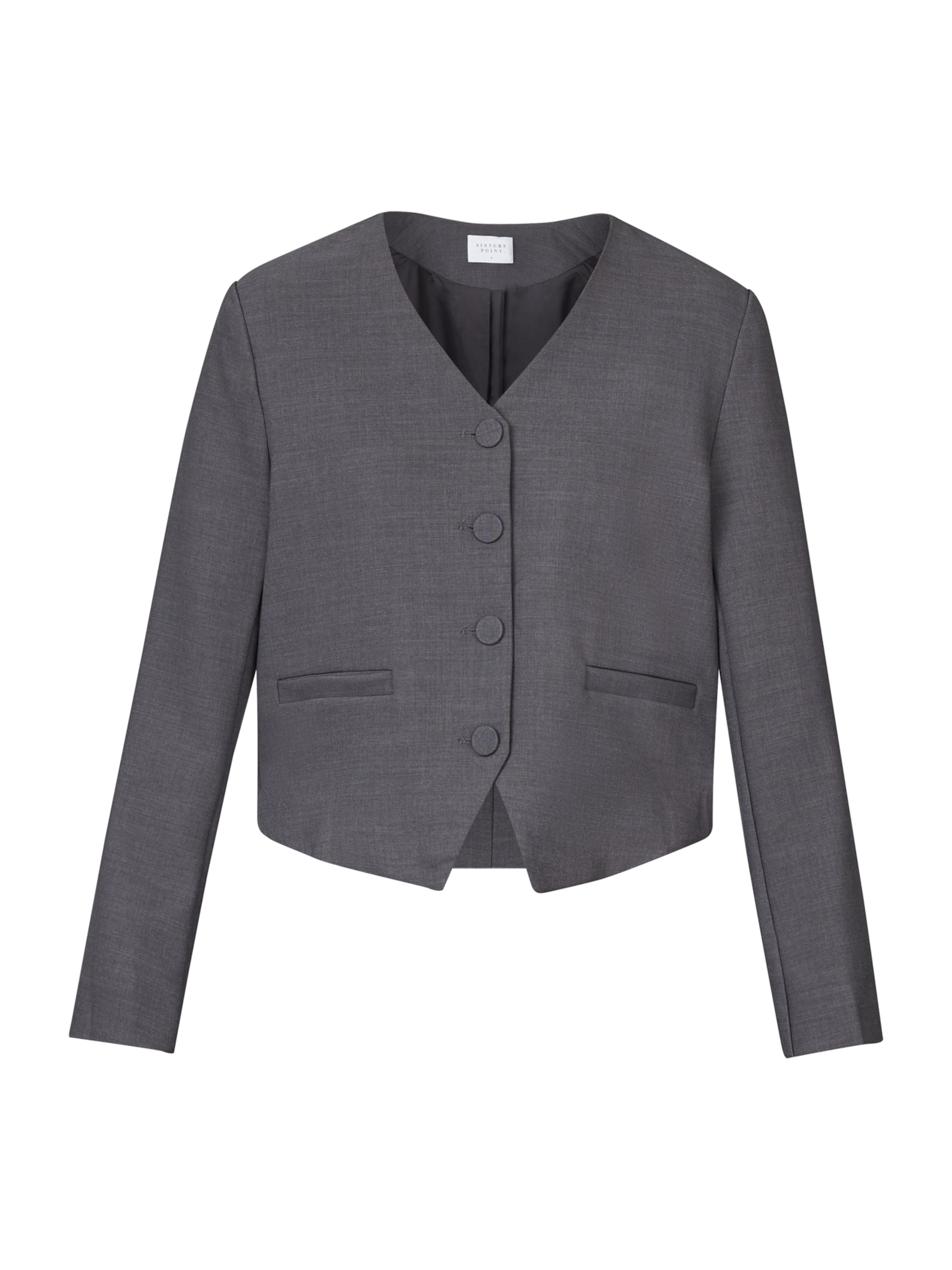 SISTERS POINT Blazer 'NOPE' in Grey: front