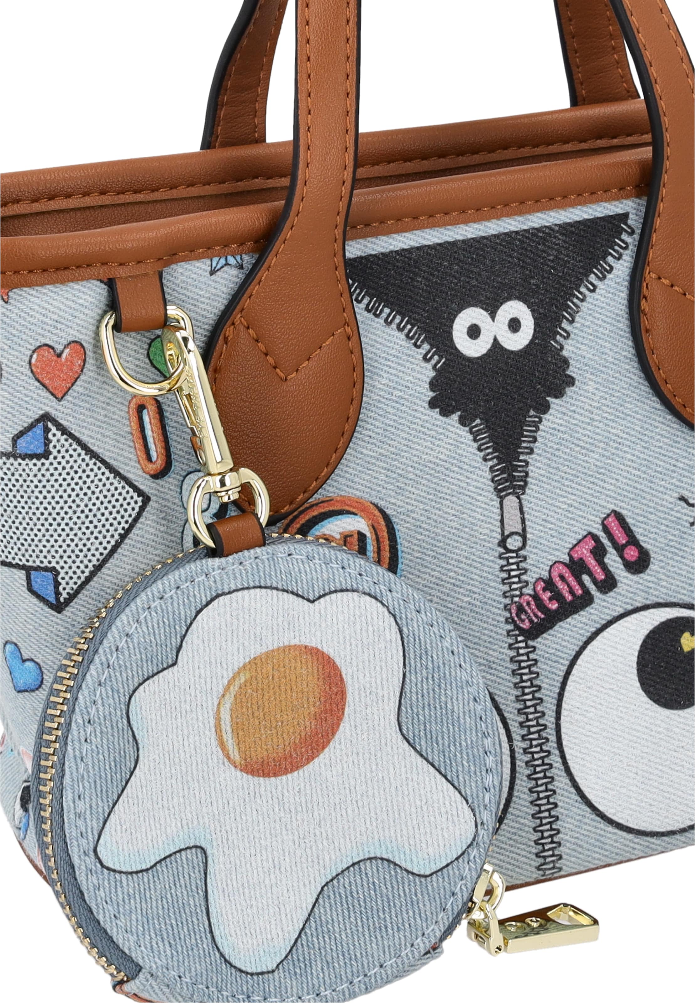 MYMO - Shopper 'Pop Eyetheme' en azul
