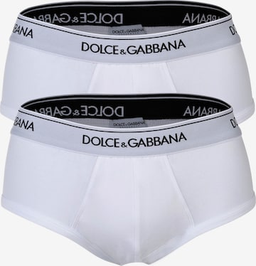 Slip DOLCE & GABBANA en blanc : devant