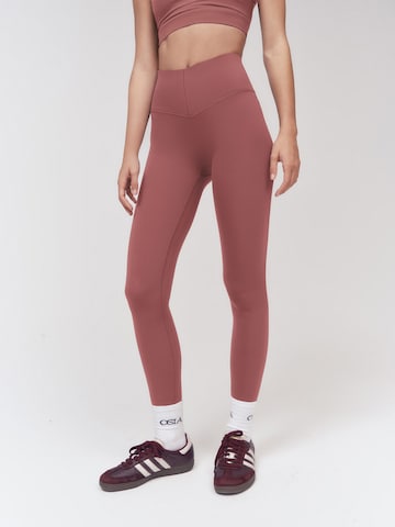 Leggings 'Signature' Osia en rose : devant