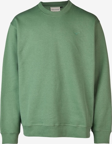 Cleptomanicx Sweatshirt 'Ligull Boxy' in Green: front